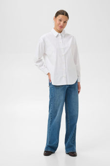 Kaffe bluser_skjorter Kaffe - Ellie skjorte, hvid - 10512349