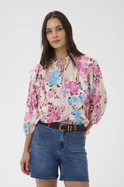 Kaffe bluser_skjorter Kaffe - Haisley bluse, multi - 10511583-109324