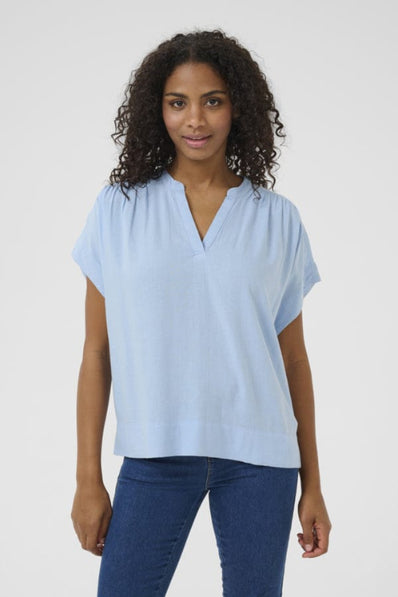 Kaffe bluser_skjorter Kaffe - Kamilla bluse, blue - 10509670-164016