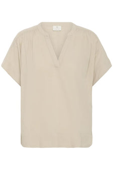 Kaffe bluser_skjorter Kaffe - Milia hørbluse, sand - 10509670
