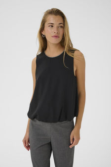Kaffe bluser_skjorter Kaffe - Olga top, sort - 10510992-100121