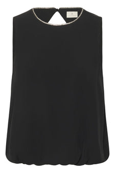 Kaffe bluser_skjorter Kaffe - Olga top, sort - 10510992-100121