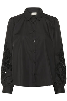 Kaffe bluser_skjorter Kaffe - Vicky skjorte, sort - 10510838-100121