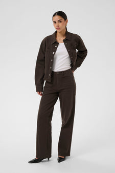 Kaffe bukser_leggiens_shorts Kaffe - Brook, jeans. brun - 10511225