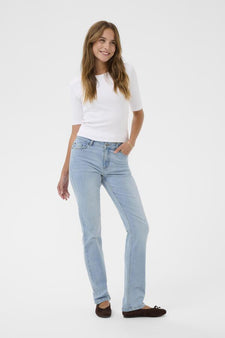 Kaffe bukser_leggiens_shorts Kaffe - Maris jeans, light blue - 10510727