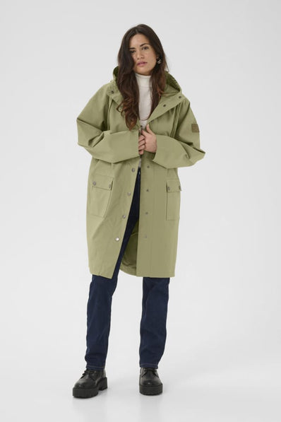 Kaffe jakker_blazere_veste Kaffe - Ennie funktionel jakke, grøn - 10511159