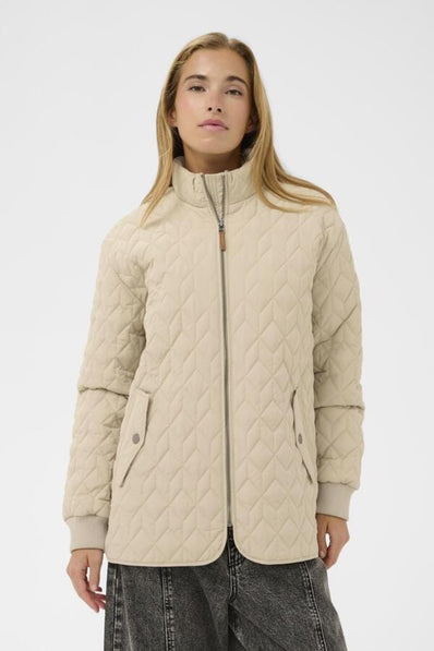 Kaffe jakker_blazere_veste Kaffe - Leila jakke, beige - 10511122
