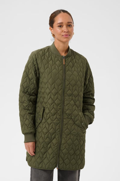 Kaffe jakker_blazere_veste Kaffe - Leila jakke, grøn - 10511122
