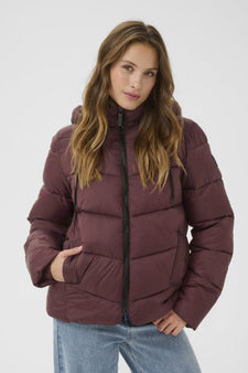 Kaffe jakker_blazere_veste Kaffe - Susanne vinterjakke, bordeaux - 10508811-191619