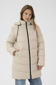 Kaffe jakker_blazere_veste Kaffe - Susanne vinterjakke, feather Gray - 10508810-151305