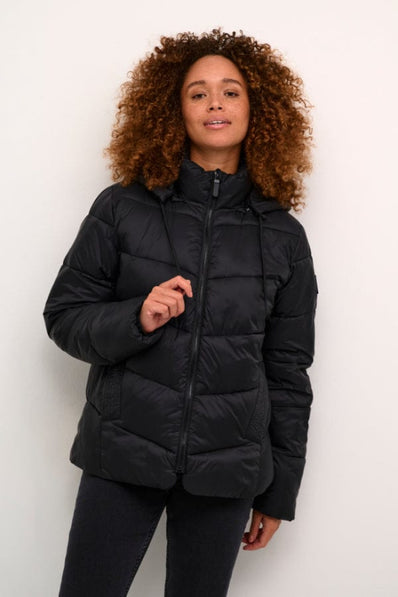Kaffe jakker_blazere_veste Kaffe - Susanne vinterjakke, sort - 10508811-100121