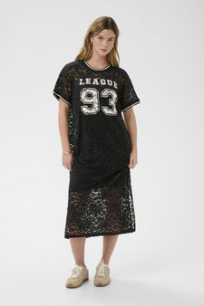 Kaffe kjoler_nederdele Kaffe - Belle blondekjole, sort - 10511427