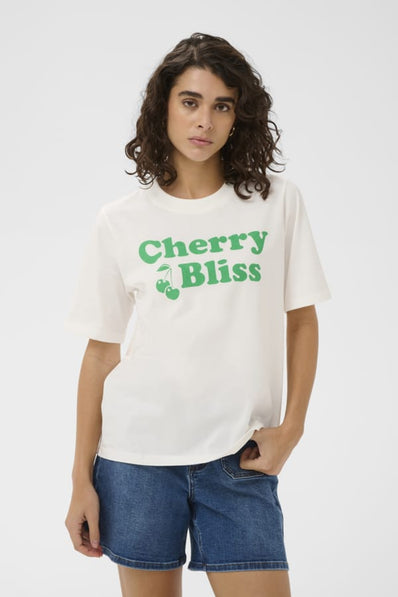 Kaffe t-shirts_toppe Kaffe - Cherie t-shirt, hvid - 10511354-110602