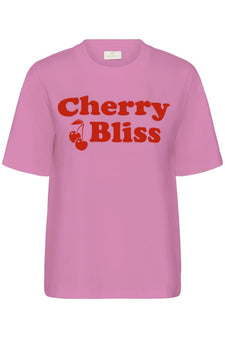 Kaffe t-shirts_toppe Kaffe - Cherie t-shirt, pink - 10511354-152218