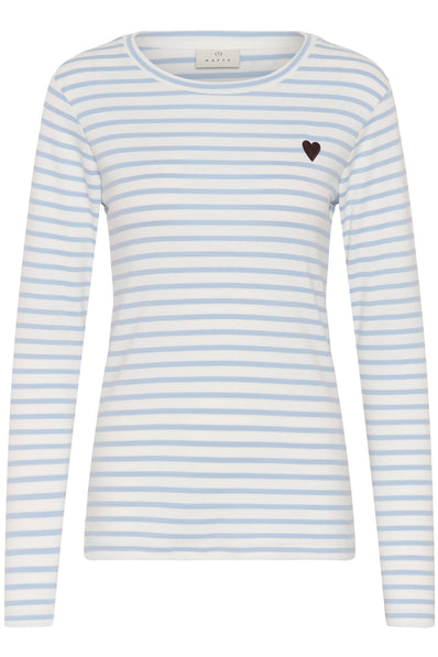 Kaffe t-shirts_toppe Kaffe - Liddy, t-shirt, blå - 10502821