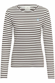 Kaffe t-shirts_toppe Kaffe - Liddy t-shirt, brun - 10502821