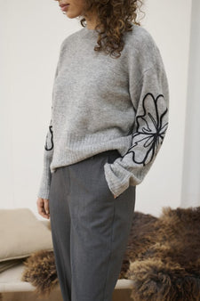 Kaffe trøje_strik_cardigan Kaffe - Erin strik, grå - 10512579