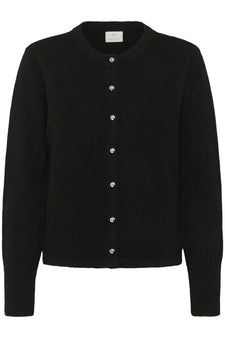Kaffe trøje_strik_cardigan Kaffe - Niel cardigan, sort - 10510481