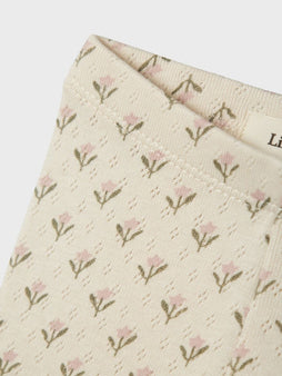 Lil' Atelier bukser_leggiens_shorts Lil' Atelier - Leggings, turtledove med tulipan - 13227385