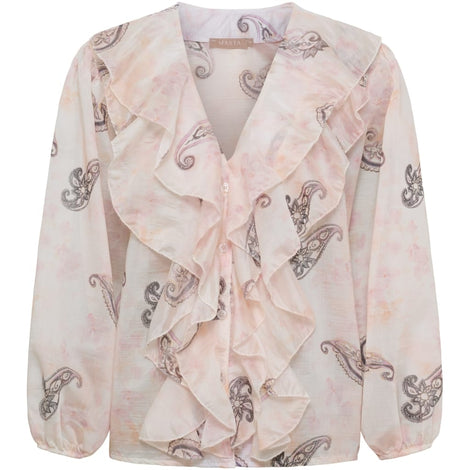 marta bluser_skjorter Marta - Alena bluse, beige - 8108