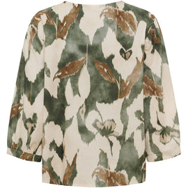 marta bluser_skjorter Marta - Cosmos bluse, militær - 8687