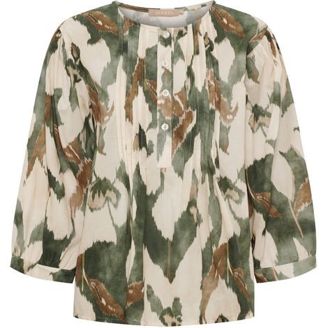 marta bluser_skjorter Marta - Cosmos bluse, militær - 8687