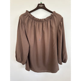 marta bluser_skjorter Marta - Juniper bluse, brun - 8558