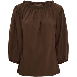 marta bluser_skjorter Marta - Juniper bluse, brun - 8558