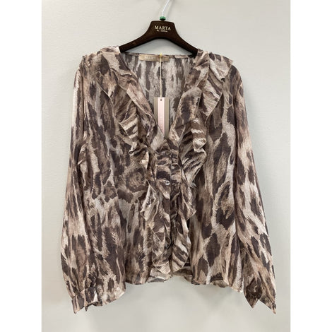 marta bluser_skjorter Marta - Pistacia bluse, leo - 8775
