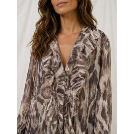 marta bluser_skjorter Marta - Pistacia bluse, leo - 8775