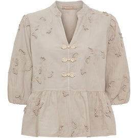 marta bluser_skjorter Marta - Safiya bluse, beige - 202722
