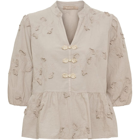 marta bluser_skjorter Marta - Safiya bluse, beige - 202722