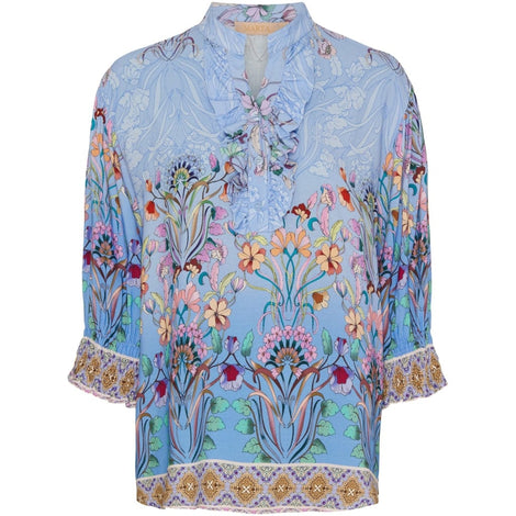 marta bluser_skjorter Marta - Unnur bluse, blue - 6317