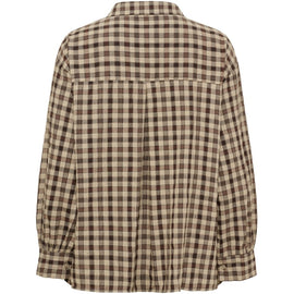 marta bluser_skjorter ONESIZE Marta - Skjorte, Brun tern