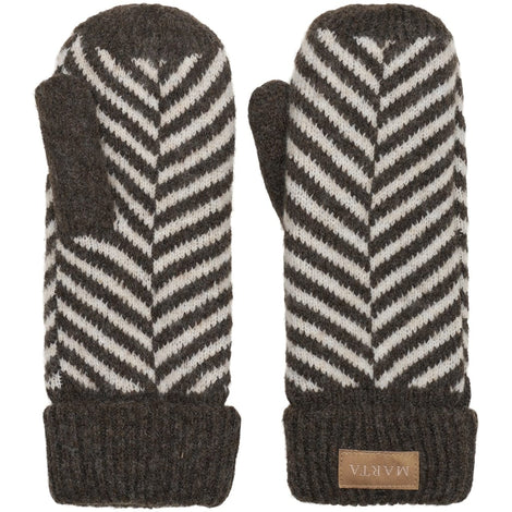 marta handsker_huer Marta - Ayana luffer, brown/beige - t1208