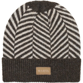 marta handsker_huer Marta - Polly hue, brown/beige - t1207