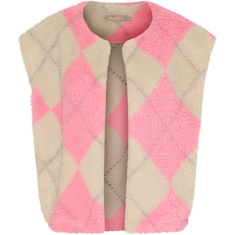 marta jakker_blazere_veste Marta - Pam teddyvest, pink - 26801