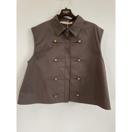 marta jakker_blazere_veste ONE-SIZE Marta - Savella vest, brun - 8613