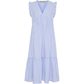 marta kjoler_nederdele Marta - Elma kjole, blue stripe - 5795