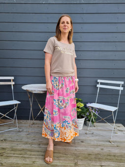 marta kjoler_nederdele ONE-SIZE Marta - Princess nederdel, fuxia - 5201