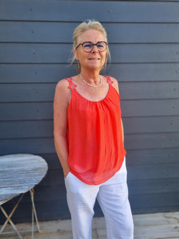 marta t-shirts_toppe Marta - Agnese top, corallo - 61321