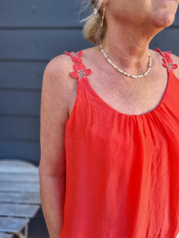 marta t-shirts_toppe Marta - Agnese top, corallo - 61321
