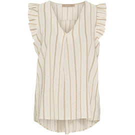 marta t-shirts_toppe Marta - Angelica top, brown - 18357
