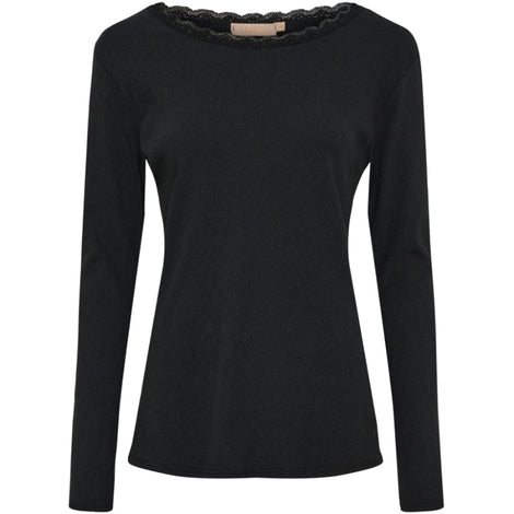 marta t-shirts_toppe Marta - Belinda tee, sort - 24160