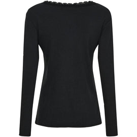 marta t-shirts_toppe Marta - Belinda tee, sort - 24160