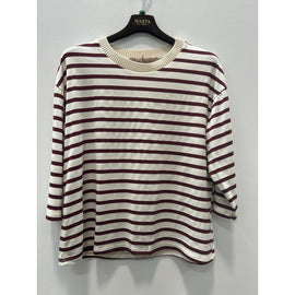 marta t-shirts_toppe Marta - Brooklyn Tee, Bordeaux - 58351