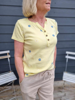 marta t-shirts_toppe Marta - Cecilie t-shirt, giallo - 2553