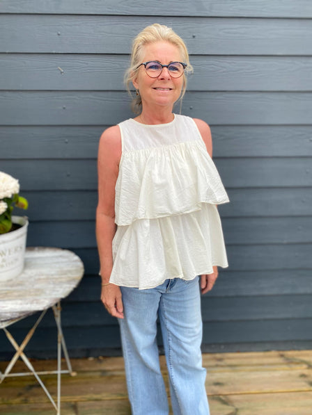 marta t-shirts_toppe Marta - Debra top, beige - 258639