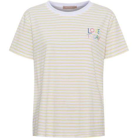 marta t-shirts_toppe Marta - Fiora t-shirt, gul - 22585