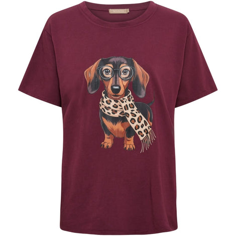 marta t-shirts_toppe Marta - Inge t-shirt, bordeaux - 0532